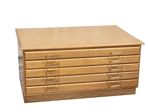 wooden flat files for artwork